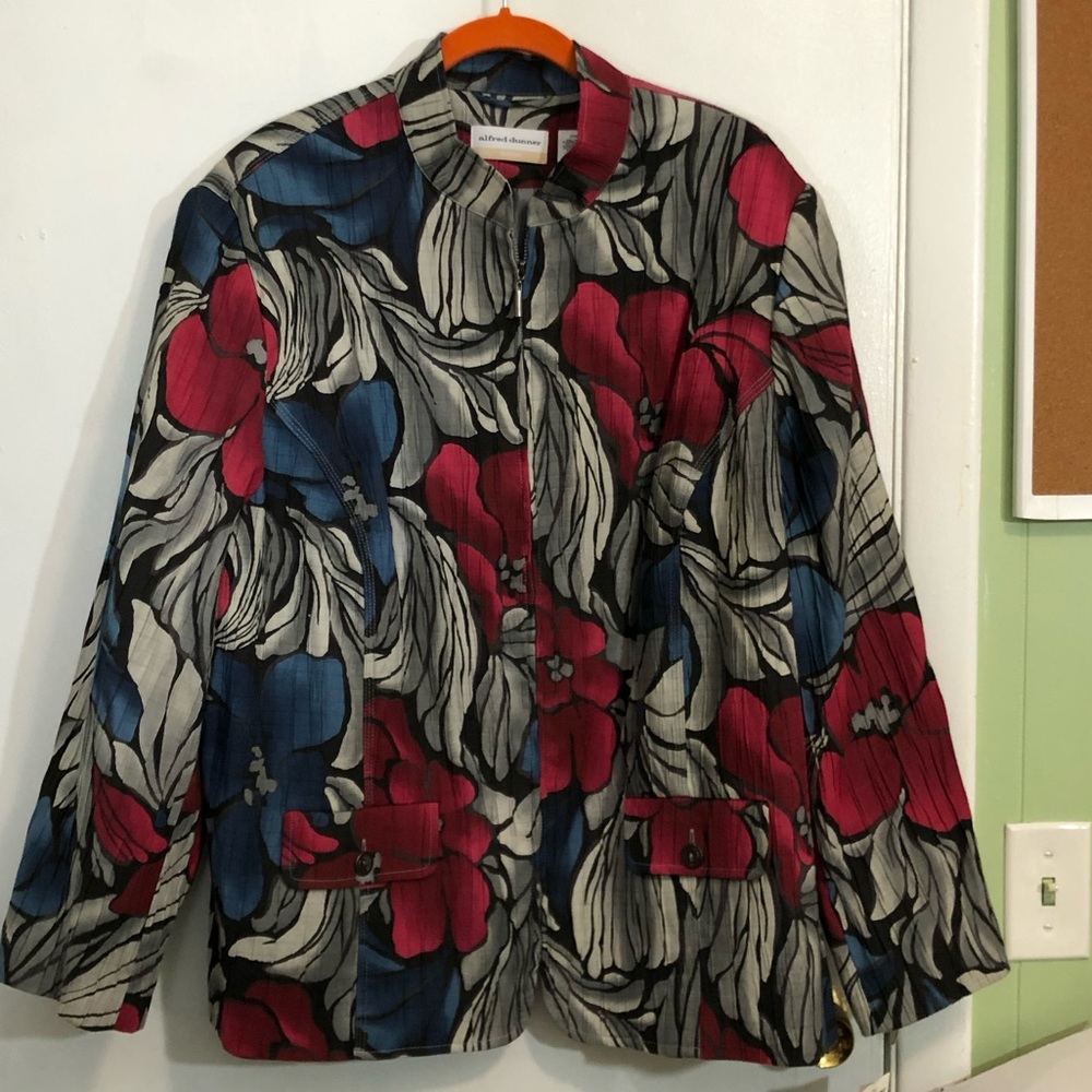 Alfred Dunner Floral Print Jacket